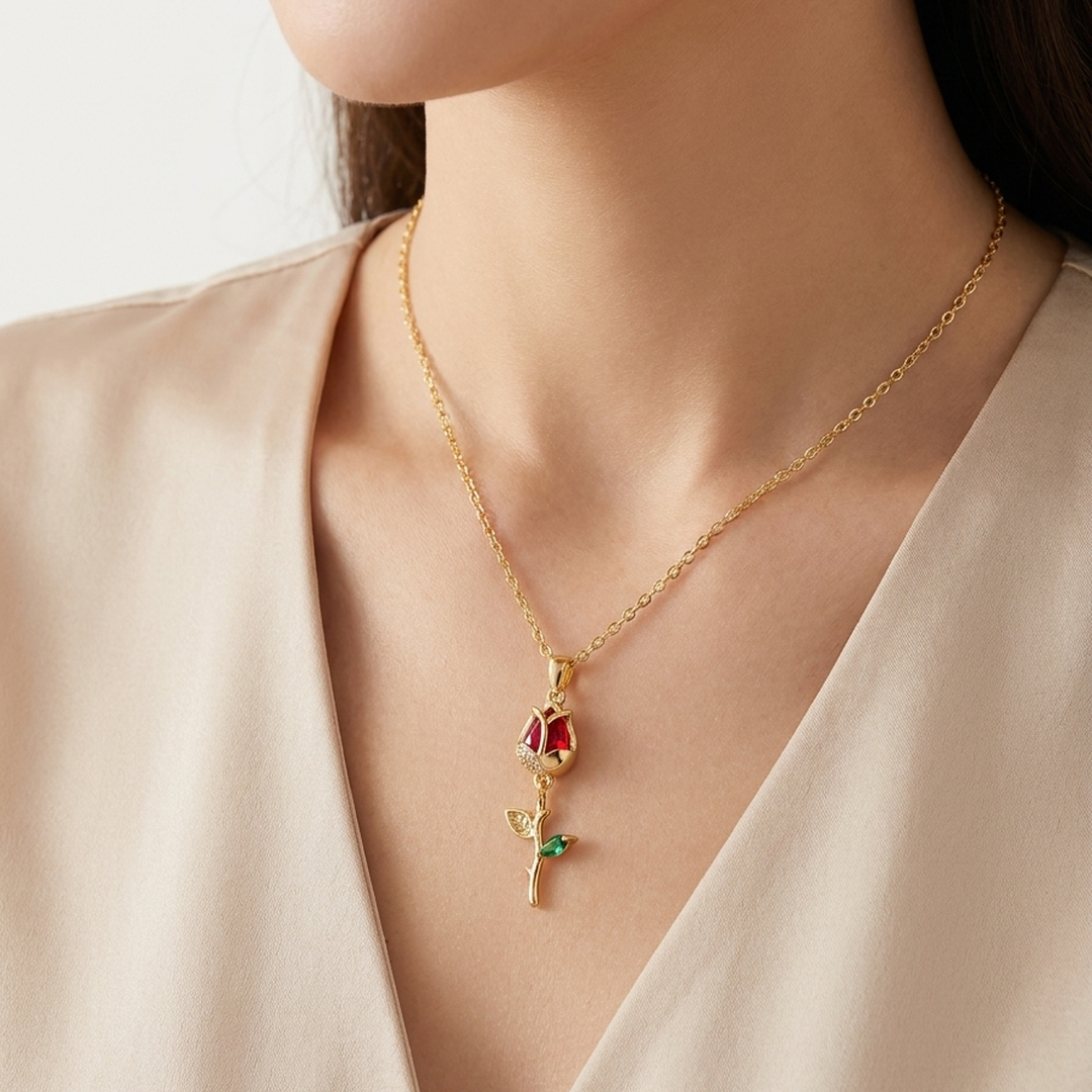 Collar Rosa Eterna